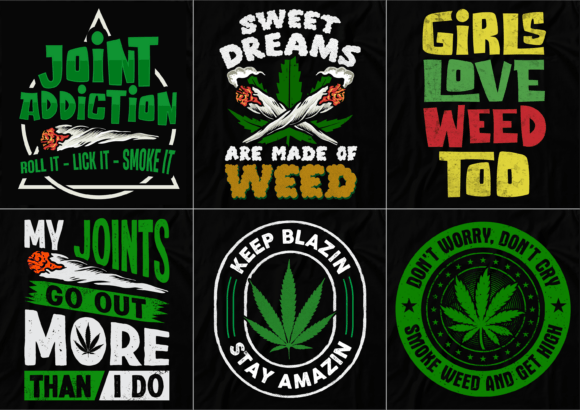 420 Cannabis T-shirt Design Bundle: A Visual Deep Dive