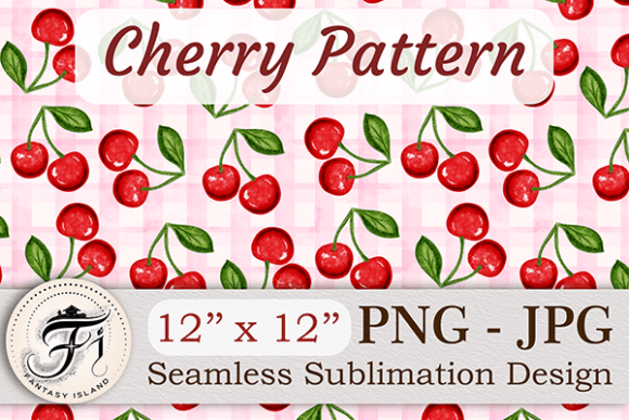 Cherry Gingham Pattern Digital Paper: A Fresh Take on Summer Style