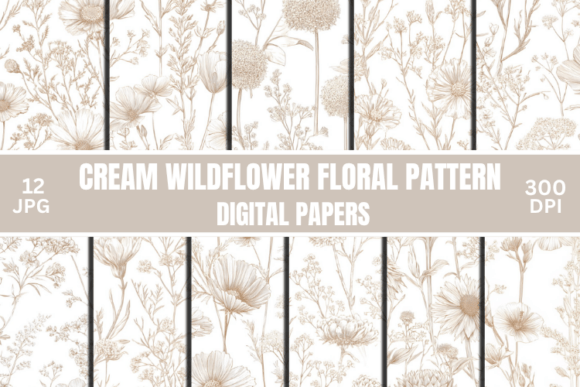 Delicate Cream Wildflower Floral Pattern: A 2026 Design Essential