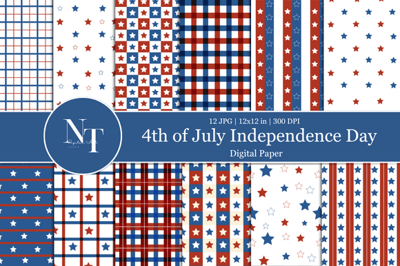 Elevate Your Projects with a 4th of July USA Seamless Pattern