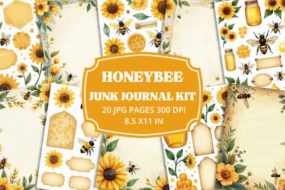 Embrace the Buzz: The Honeybee Junk Journal Kit