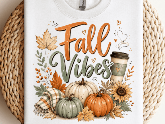 Embrace the Season: Using the Fall Vibes Cozy Autumn PNG Design