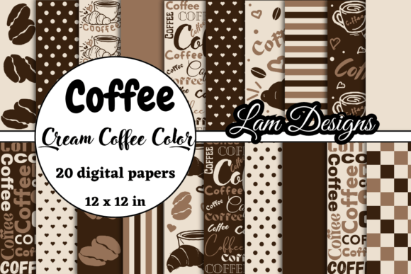 Hand-drawn Coffee Digital Papers: Your Design Shortcut
