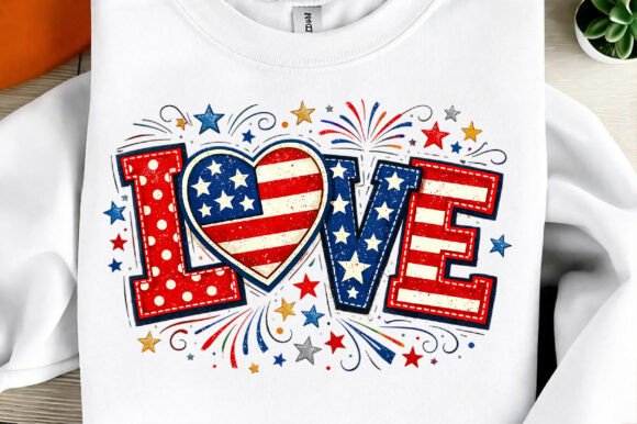 Infuse Red, White, and Blue Spirit with a July 4th Patriotic Love PNG