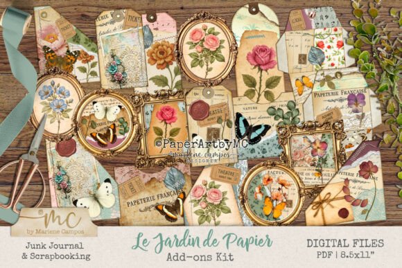 Le Jardin De Papier: A Vintage French Ephemera Kit