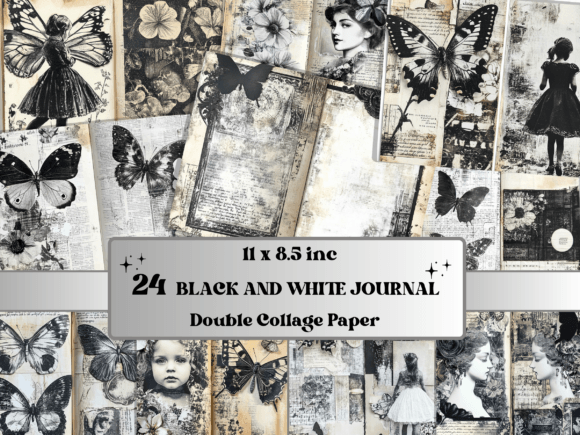 Mastering Monochrome: The Versatility of Black and White Junk Journal Paper