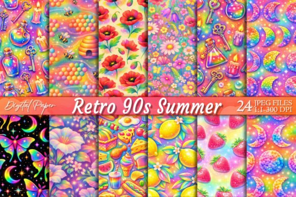 Revive the Vibe: Using 90s Y2K Digital Paper Today