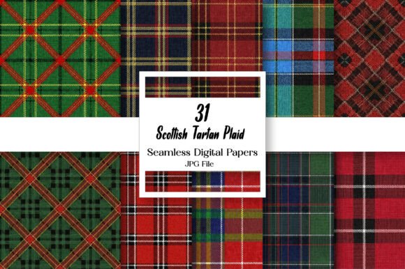 Scottish Tartan Plaid Seamless Pattern: Timeless Design Asset
