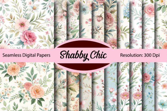Shabby Chic Seamless Digital Paper: A Designer's Texture Toolkit