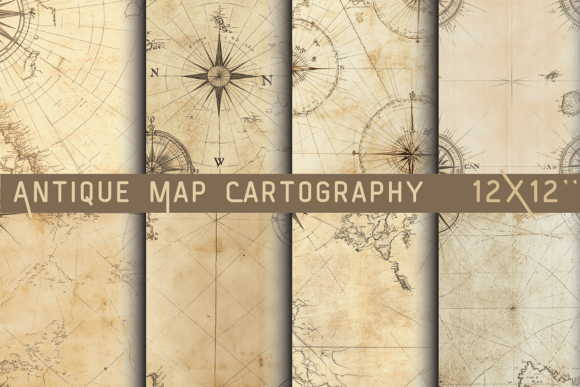 Timeless Textures: Antique Map Cartography Paper for Designers