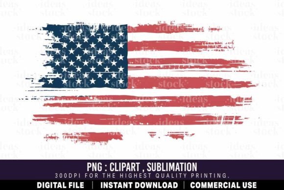 Unleash Gritty Patriotism with Grunge American Flag PNG Assets