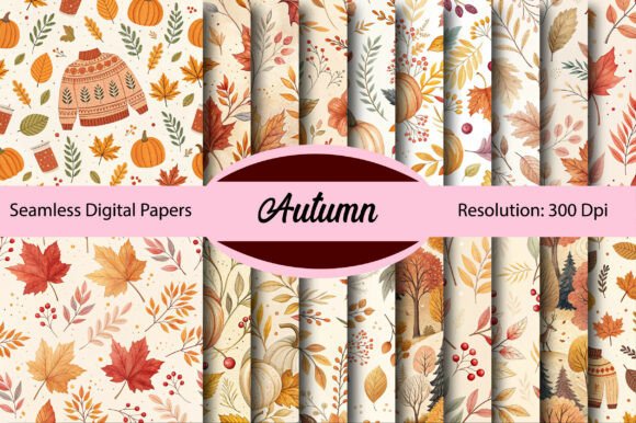 Warm Up Your Projects with Autumn Seamless Digital Paper