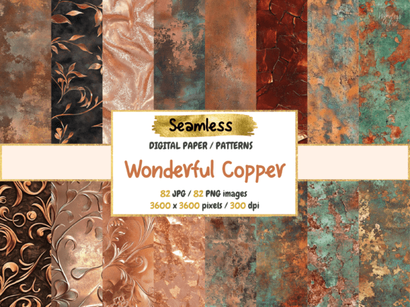Wonderful Copper Seamless Digital Paper: A Guide to Warm Metallic Design